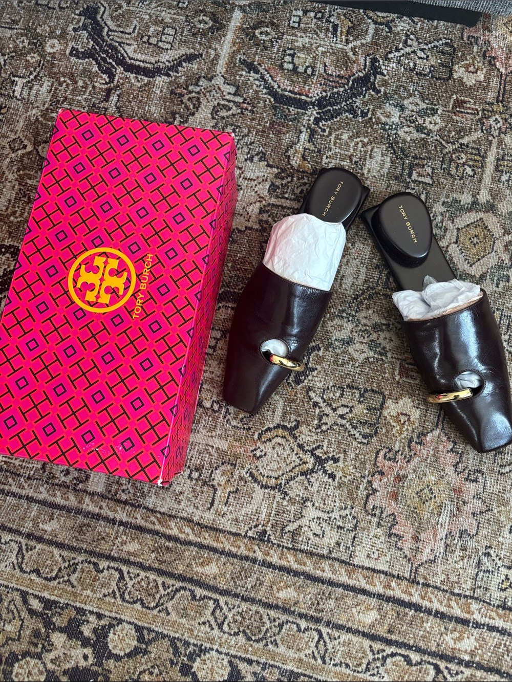 Tory Burch Pierced Mules